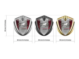 Dacia Silikon Emblem Abzeichen Luxus Design Legierung Kante